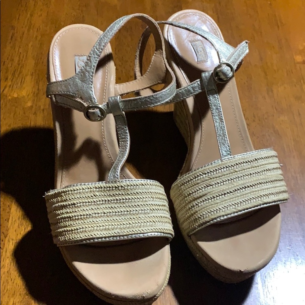 UGG wedge sandals.